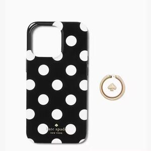 NIB Kate Spade Ring And Dot Resin iPhone 13 Pro Case